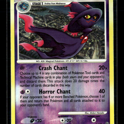 Pokemon 2008 Legends Awakened Mismagius #7/100 Reverse Holo