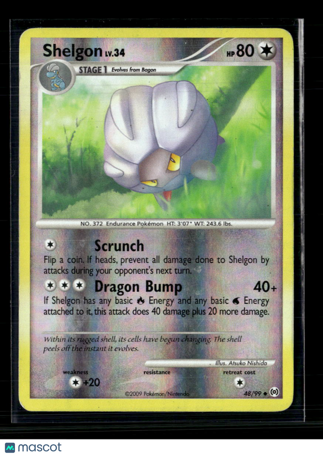 Pokemon 2009 Platinum Shelgon #48/99 Reverse Holo
