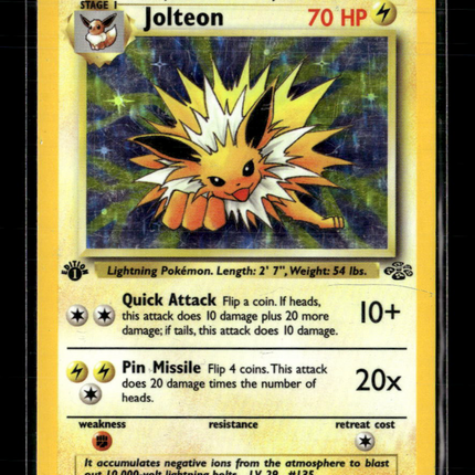 Pokemon 1999 Jungle Jolteon 1st Edition #4/64 Holo