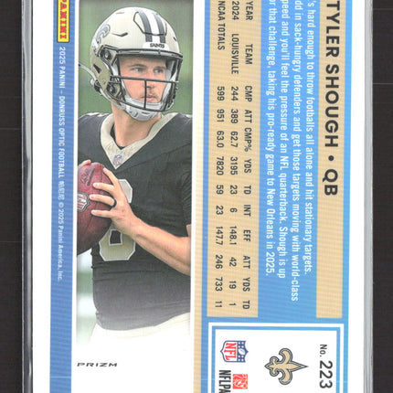 2025 Panini Donruss Optic Football Tyler Shough #223 Pink