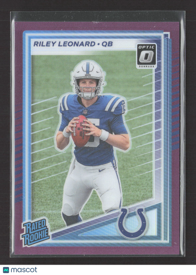 2025 Panini Donruss Optic Riley Leonard #341 Purple 03/50