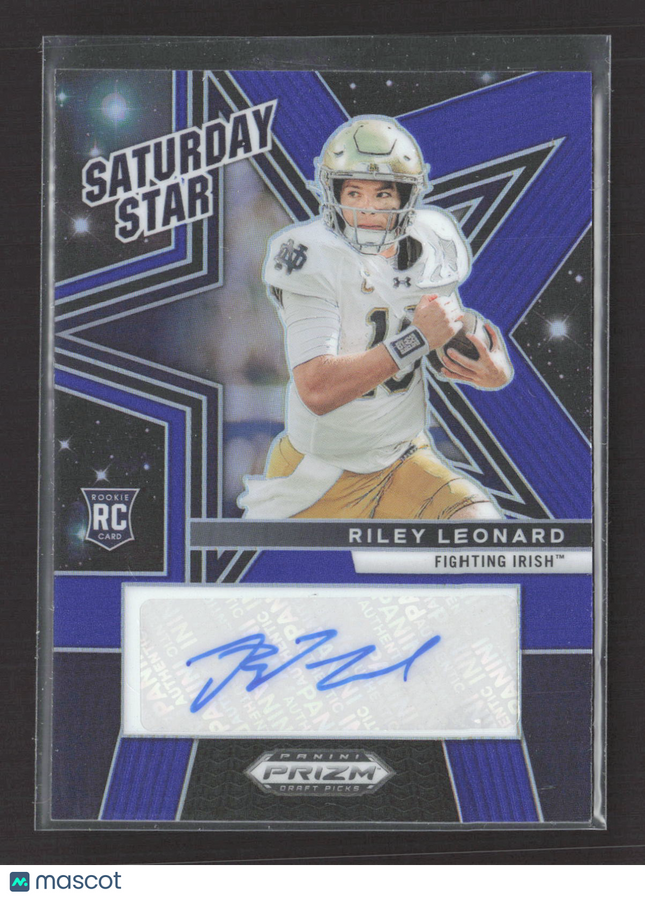 2025 Panini Prizm Draft Picks Saturday Star Riley Leonard #SSS-RLD RC 72/75