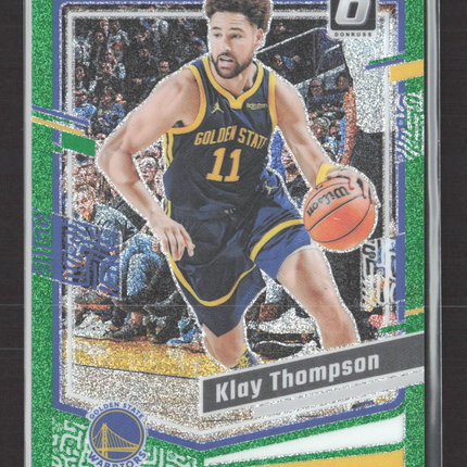 2024 Panini Donruss Optic Prizm Klay Thompson #189 Green 18/77