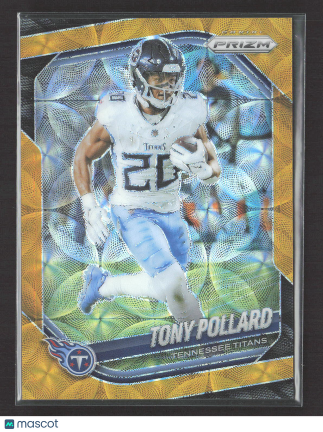 2025 Panini Prizm Football Tony Pollard #232 Gold Scope /10