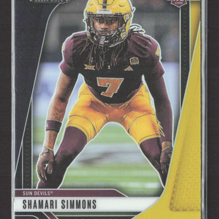 2025 Panini Prizm Draft Picks Shamari Simmons #11 RC 5/5