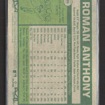 2026 Topps Heritage Roman Anthony #86 RC