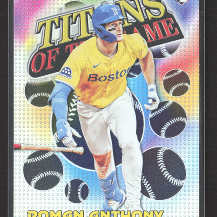 2026 Topps Titans of the Game Roman Anthony #TOG-9 RC