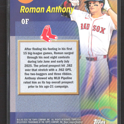 2026 Topps Titans of the Game Roman Anthony #TOG-9 RC