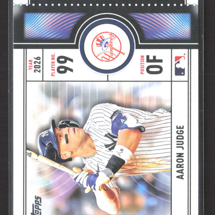 2026 Topps Big Ticket Player Aaron Judge #BTP-18
