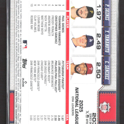 2026 Topps Series One NL Leaders #203 Fanatics Exclusive