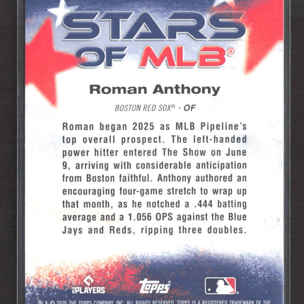 2026 Topps Stars of MLB Roman Anthony #SMLB-25 RC