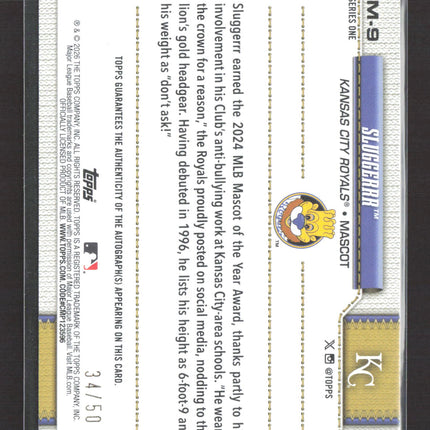 2026 Topps Series One Sluggerrr #M-9 Gold /50