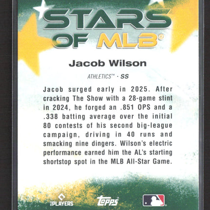 2026 Topps Stars of MLB Jacob Wilson #SMLB-30