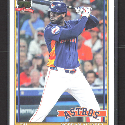 2024 Topps 75th Anniversary of Baseball Yordan Alvarez #T91-36