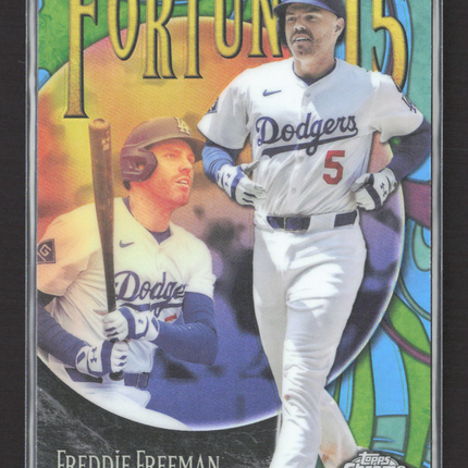 2025 Topps Chrome Fortune 15 Freddie Freeman #F15-13