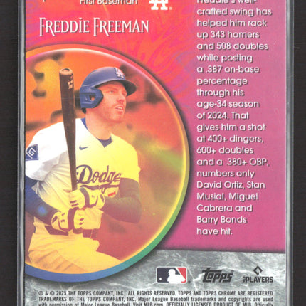 2025 Topps Chrome Fortune 15 Freddie Freeman #F15-13
