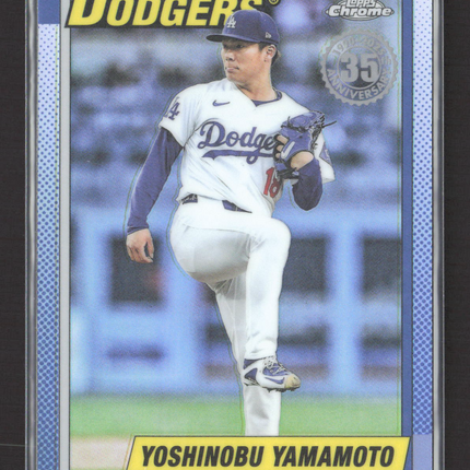 2024 Topps Chrome 1989 Topps 35th Anniversary Yoshinobu Yamamoto #90CU-14