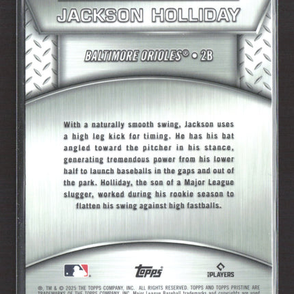 2025 Topps Pristine Plated and Polished Jackson Holliday #PP-34