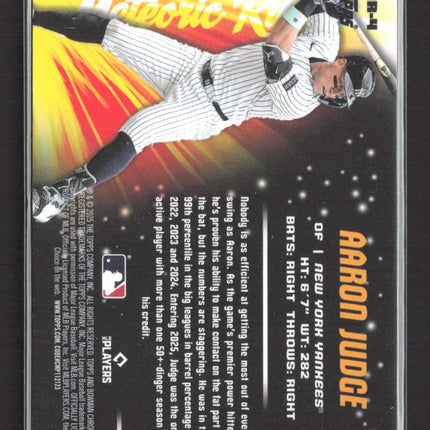 2025 Bowman Chrome Meteoric Rise Aaron Judge #MR-4
