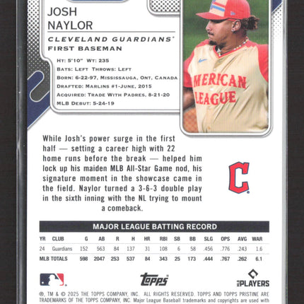 2025 Topps Pristine Josh Naylor #294 Pink 7/15