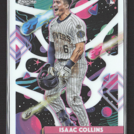 2025 Topps Chrome Cosmic Isaac Collins #51 RC white