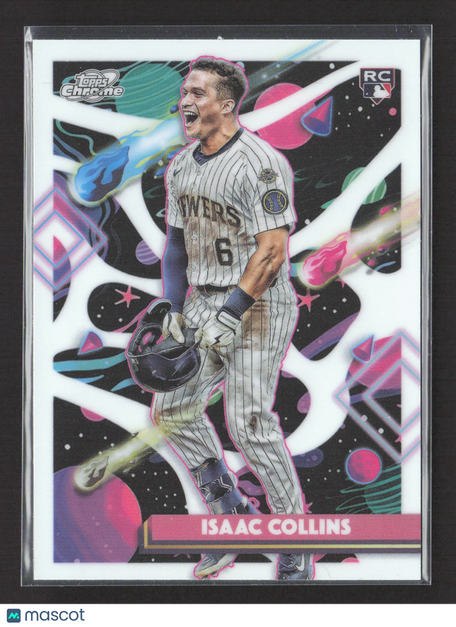 2025 Topps Chrome Cosmic Isaac Collins #51 RC white