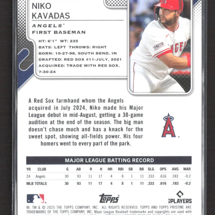 2025 Topps Pristine Niko Kavadas #152 RC 044/199