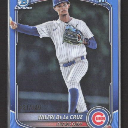 2025 Bowman Chrome Wilfri De La Cruz #BCP-209 Blue Refractor 121/150
