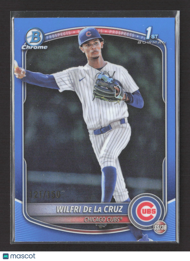 2025 Bowman Chrome Wilfri De La Cruz #BCP-209 Blue Refractor 121/150
