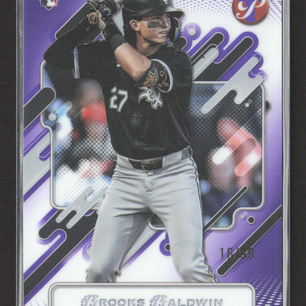 2025 Topps Pristine Brooks Baldwin #98 Purple 16/99 RC