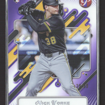 2025 Topps Pristine Nick Yorke #78 Purple 28/99 RC