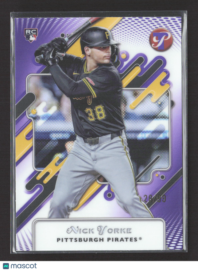 2025 Topps Pristine Nick Yorke #78 Purple 28/99 RC