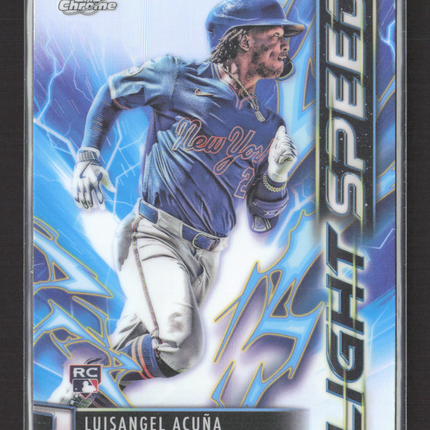 2025 Topps Chrome Light Speed Luisangel Acuña #LS-10 RC