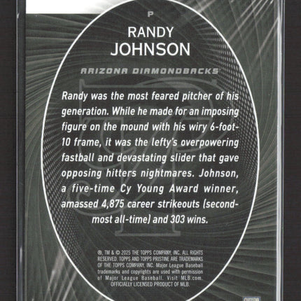 2025 Topps Pristine Perseverance Randy Johnson #P-8 Refractor