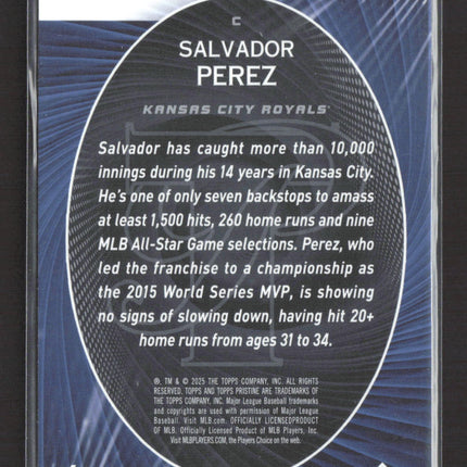 2025 Topps Pristine Perseverance Salvador Perez #P-25