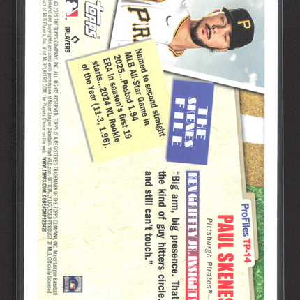 2026 Topps Profiles by Ken Griffey Jr. Paul Skenes Ken Griffey Jr. #TP-14