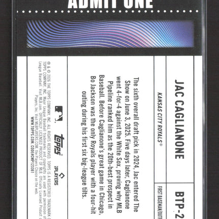 2026 Topps Big Ticket Player Jac Caglianone #BTP-22 RC