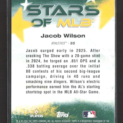 2026 Topps Stars of MLB Jacob Wilson #SMLB-30