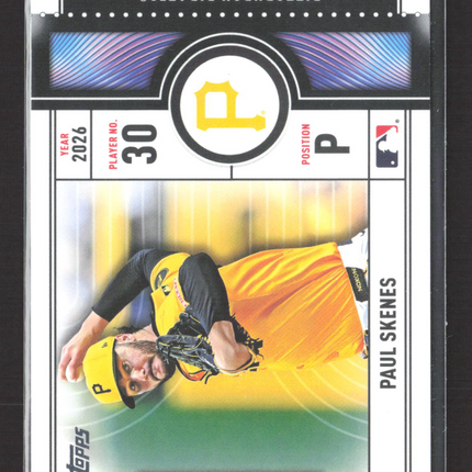 2026 Topps Big Ticket Player Paul Skenes #BTP-14