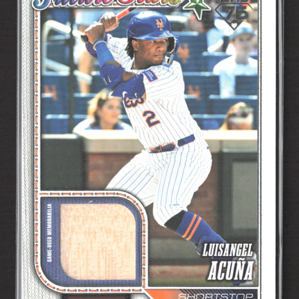 2026 Topps Series One Future Stars Luisangel Acuña #275 Game-Used Memorabilia