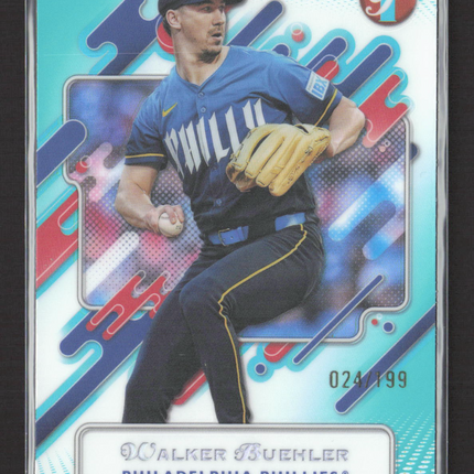 2025 Topps Pristine Walker Buehler #41 Aqua 024/199