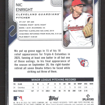2025 Topps Pristine Nic Enright #9 RC 040/199