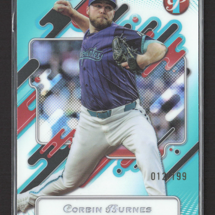 2025 Topps Pristine Corbin Burnes #55 Blue 012/199