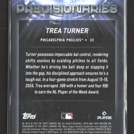 2025 Topps Pristine Precisionaries Trea Turner #PR-22 Refractor
