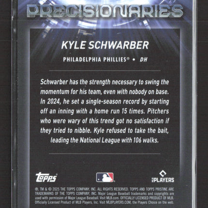 2025 Topps Pristine Precisionaries Kyle Schwarber #PR-18
