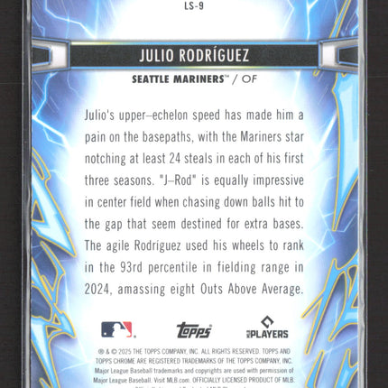 2025 Topps Chrome Light Speed Julio Rodríguez #LS-9