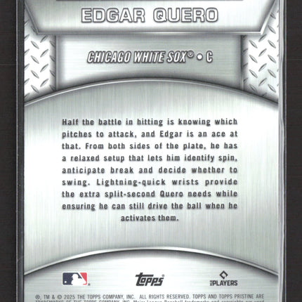 2025 Topps Pristine Plated and Polished Edgar Quero #PP-7 RC