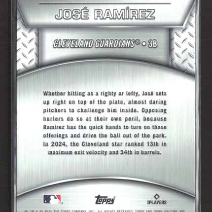 2025 Topps Pristine Plated and Polished Jose Ramirez #PP-9