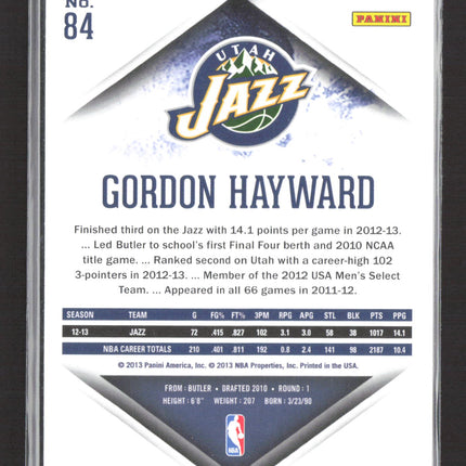 2013 Panini Innovation Basketball Gordon Hayward #84