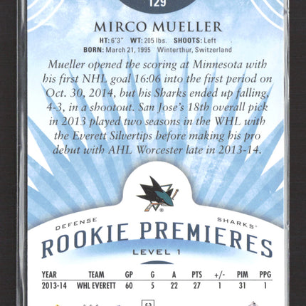 2014 Upper Deck Trilogy Mirco Mueller #129 084/499